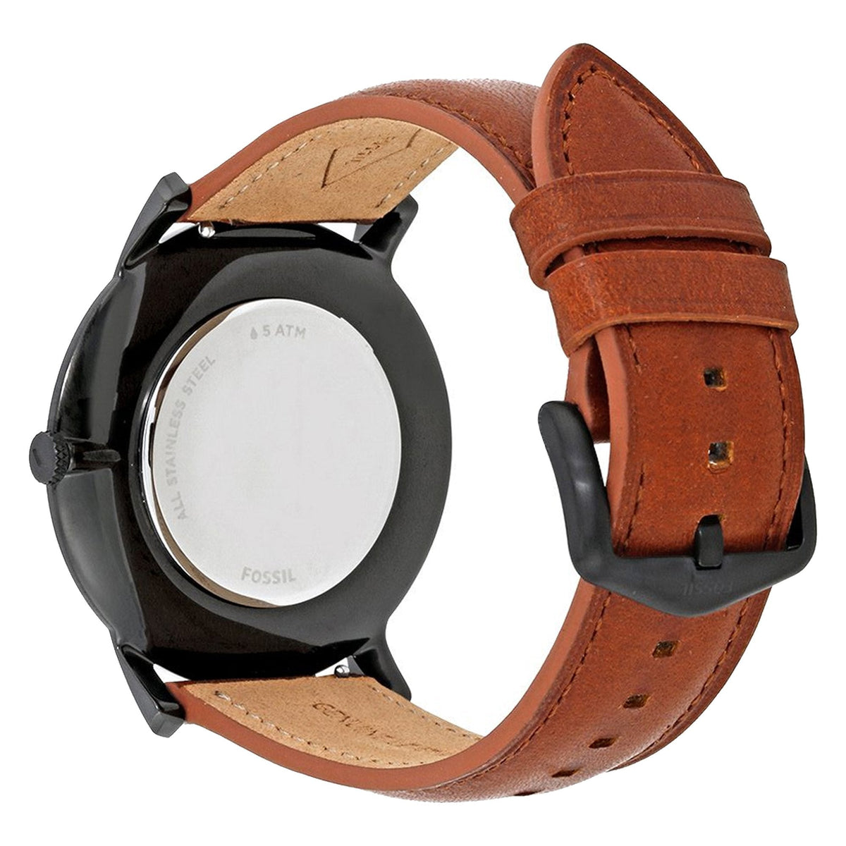  Shop Authentic Fossil The Minimalist Black Dial Brown Leather Strap Watch for Men - FS5305 - Luxxuri