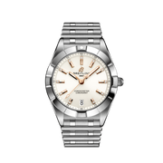  Shop Authentic Breitling Chronomat 32 Diamonds White Dial Silver Steel Strap Watch for Women - A77310101A3A1 - Luxxuri
