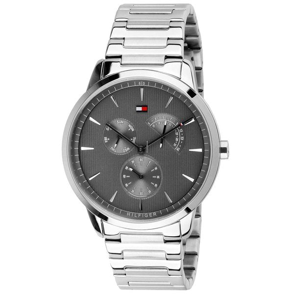  Shop Authentic Tommy Hilfiger Brad Chronograph Quartz Grey Dial Silver Steel Strap Watch For Men - 1710385 - Luxxuri