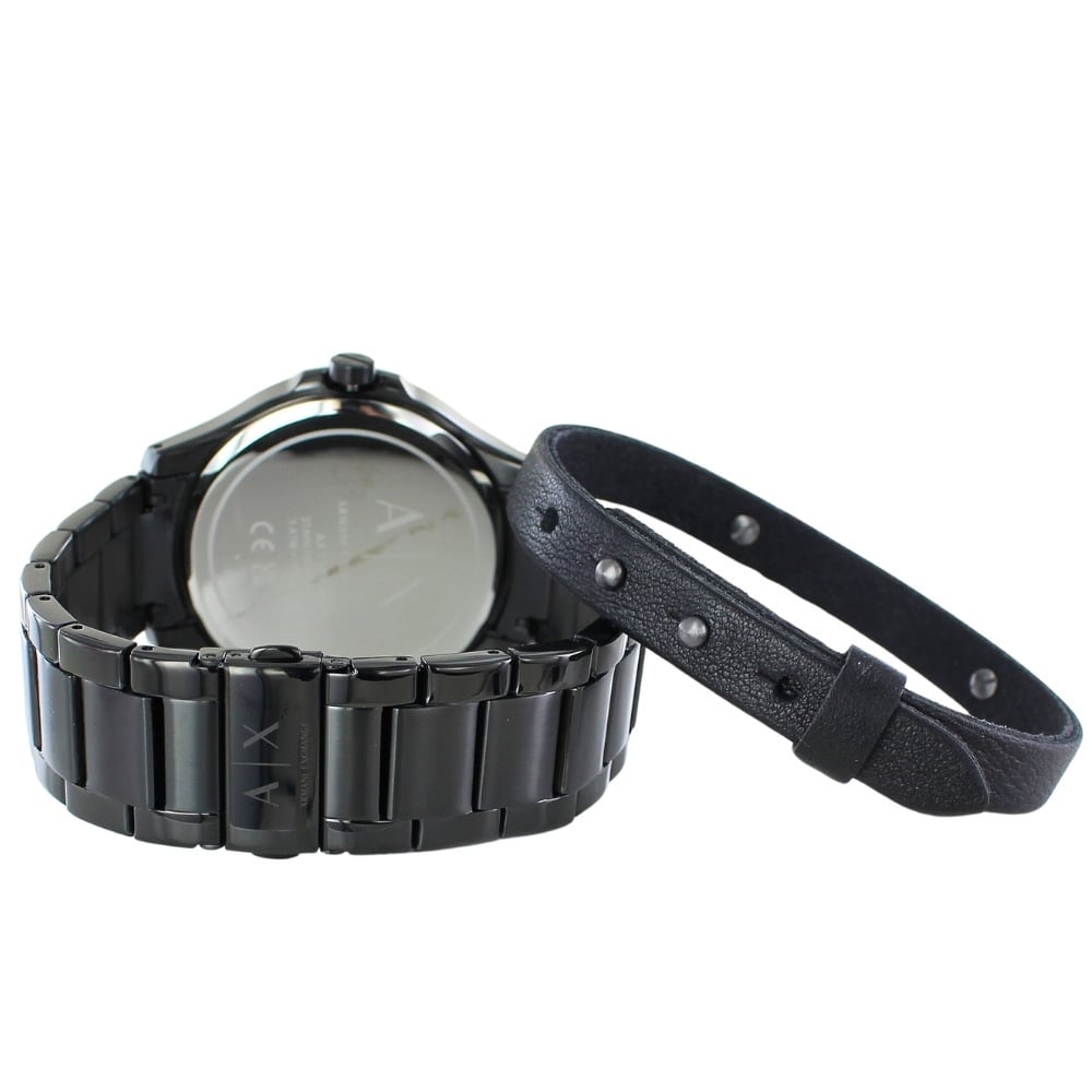  Shop Authentic Armani Exchange Hampton Black Dial Black Steel Strap Watch For Men - AX7101 - Luxxuri