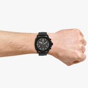  Shop Authentic Fossil Machine Chronograph Black Dial Black Steel Strap Watch for Men - FS4927 - Luxxuri