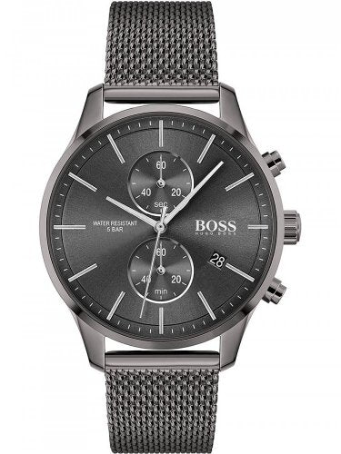  Shop Authentic Hugo Boss Associate Grey Dial Grey Mesh Bracelet Watch for Men - 1513870 - Luxxuri