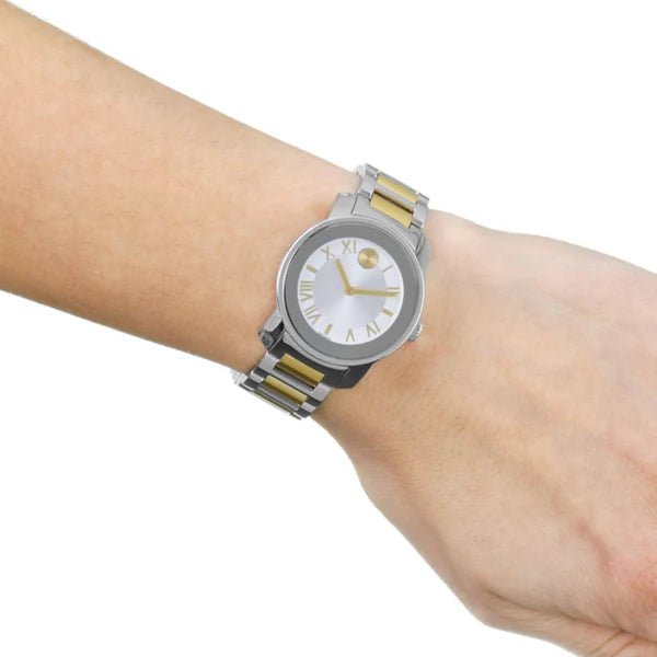  Shop Authentic Movado Bold Silver Dial Silver Steel Strap Watch for Women - 3600244 - Luxxuri