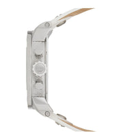  Shop Authentic Diesel Badass Chronograph White Dial White Leather Strap Watch For Men - DZ7265 - Luxxuri
