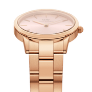  Shop Authentic Daniel Wellington Iconic Link Pink Dial Rose Gold Steel Strap Watch For Women - DW00100335 - Luxxuri