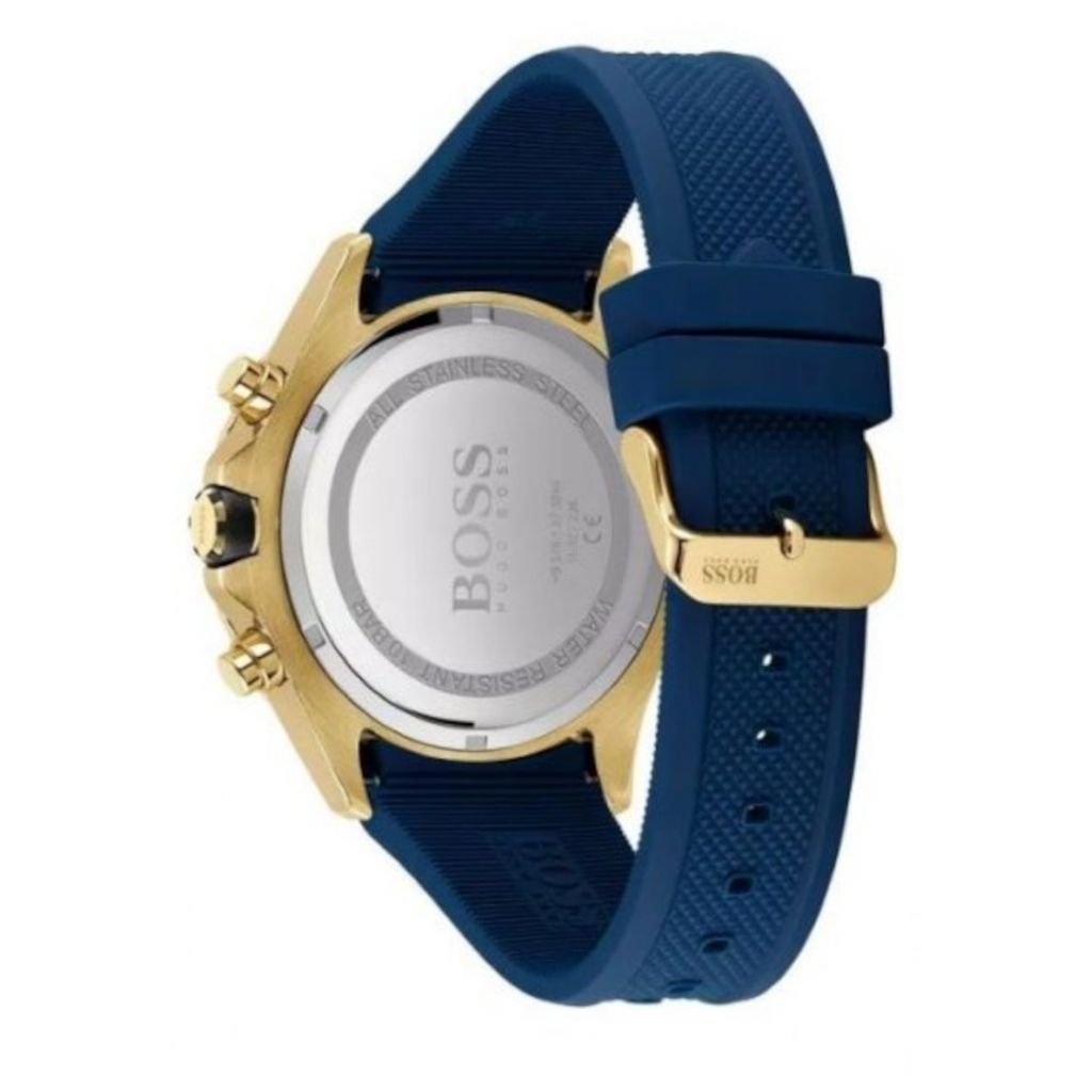  Shop Authentic Hugo Boss Admiral Blue Dial Blue Rubber SIlicon Strap Watch for Men - 1513965 - Luxxuri