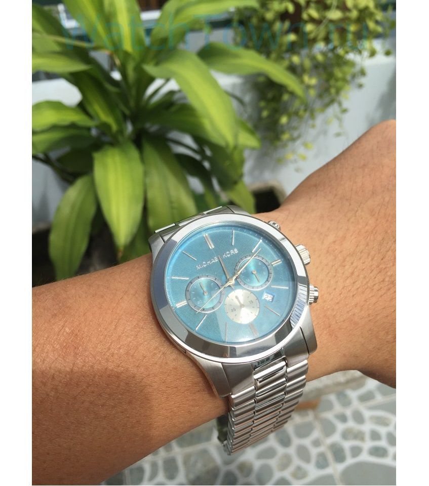  Shop Authentic Michael Kors Runway Quartz Blue Dial Silver Steel Strap Watch For Women - MK5953 - Luxxuri