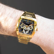  Shop Authentic Guess Phoenix Multi Function Black Dial Gold Steel Strap Watch for Men - GW0456G1 - Luxxuri