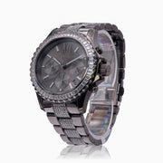  Shop Authentic Michael Kors Everest Chronograph Black Dial Grey Steel Strap Watch For Women - MK6974 - Luxxuri