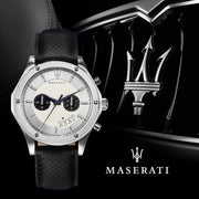  Shop Authentic Maserati Circuito Chronograph Analog White Dial Black Leather Strap Watch for Men - R8871627005 - Luxxuri