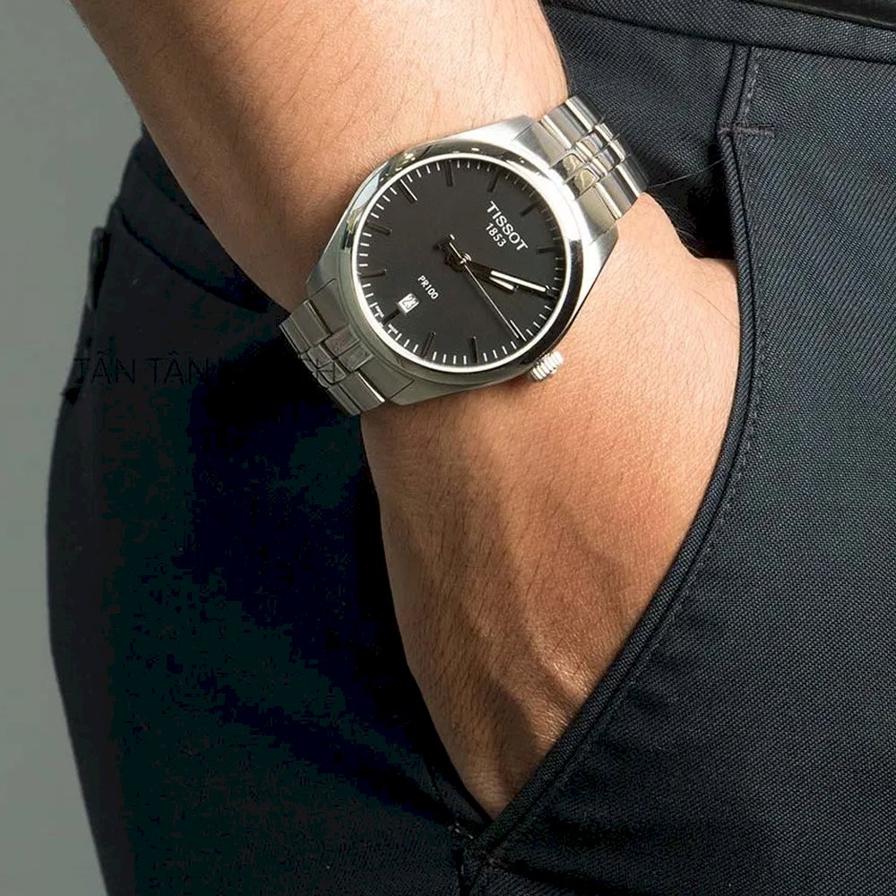  Shop Authentic Tissot PR 100 Sport Chic Quartz Stainless Steel Watch For Men - T101.410.11.051.00 - Luxxuri