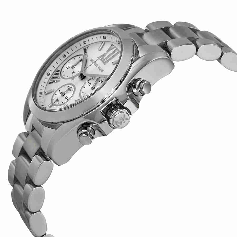  Shop Authentic Michael Kors Bradshaw  Chronograph Silver Dial Silver Steel Strap Watch for Women - MK6174 - Luxxuri