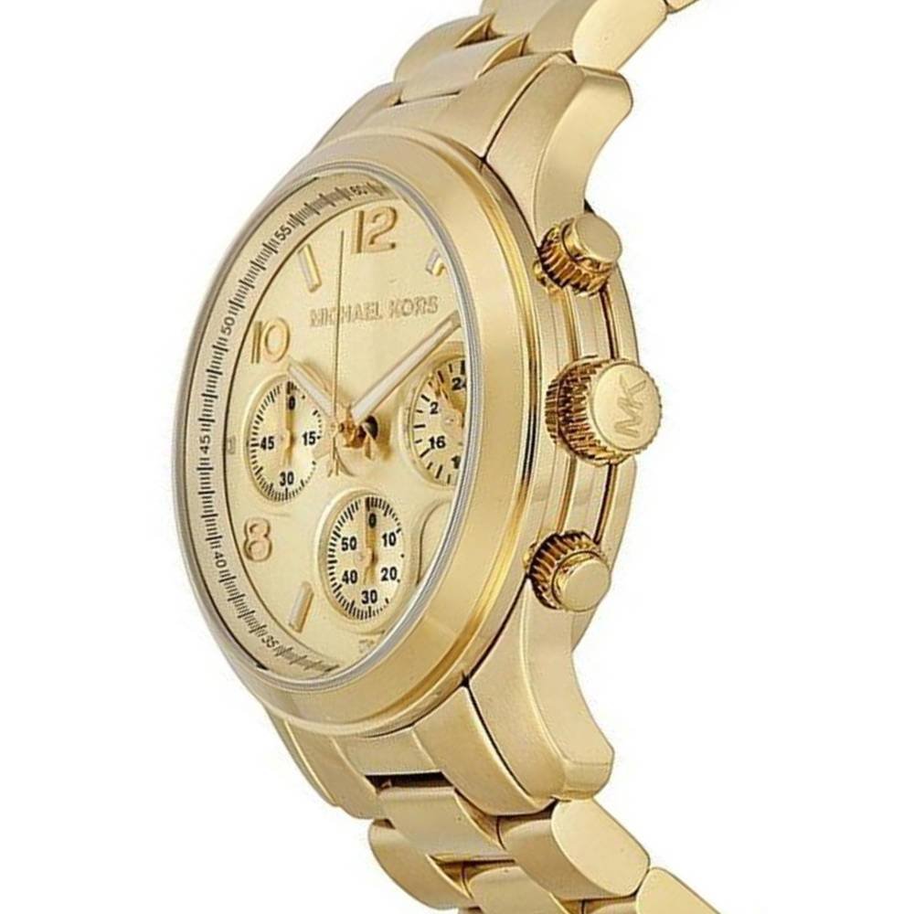 Shop Authentic Michael Kors Runway Gold Dial Gold Stainless Steel Strap Watch for Women - MK5055 - Luxxuri