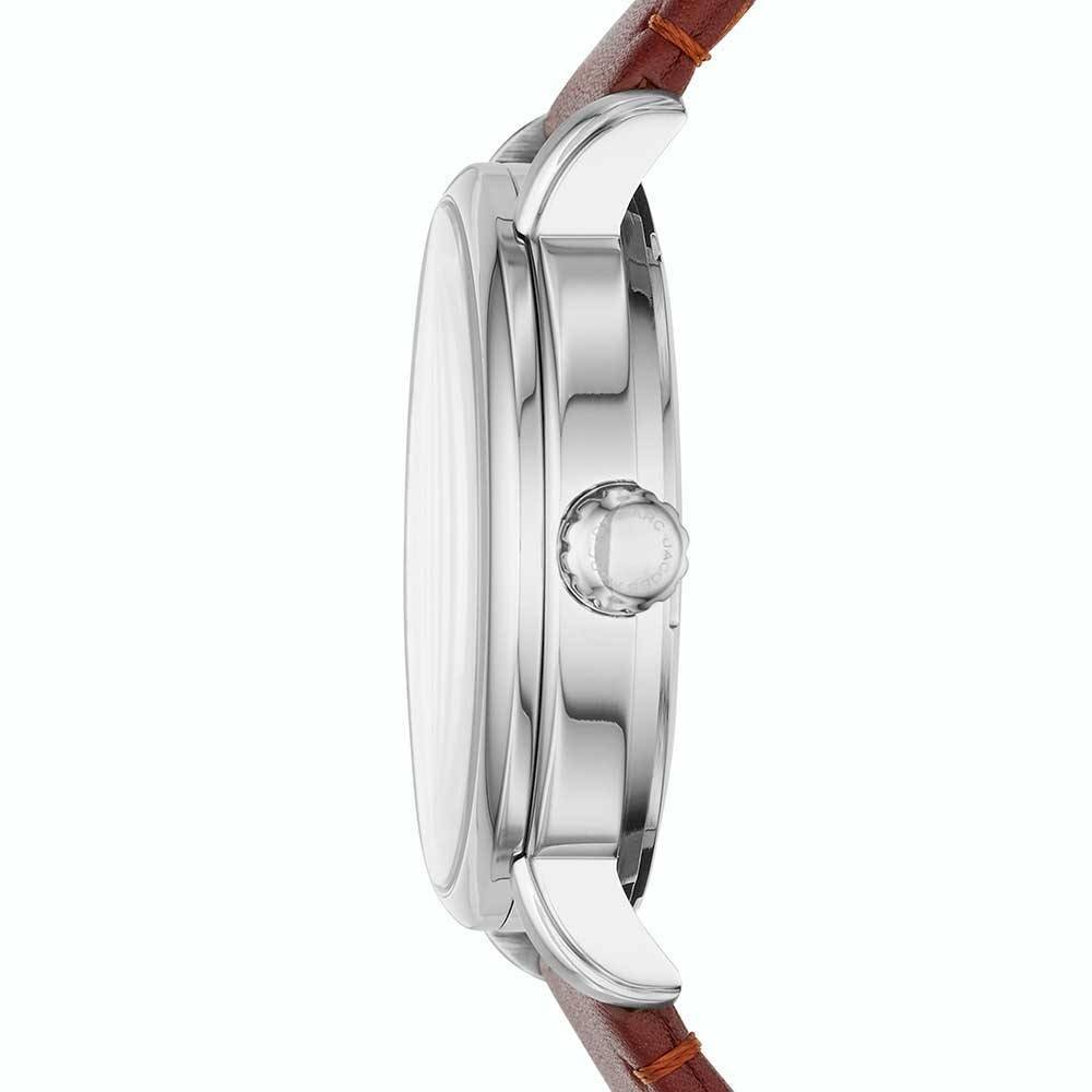  Shop Authentic Marc Jacobs Fergus White Dial Brown Leather Strap Watch for Men - MBM5080 - Luxxuri
