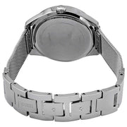  Shop Authentic Guess Tri Glitz Quartz Silver Dial Silver Mesh Bracelet Watch For Women - W1142L1 - Luxxuri