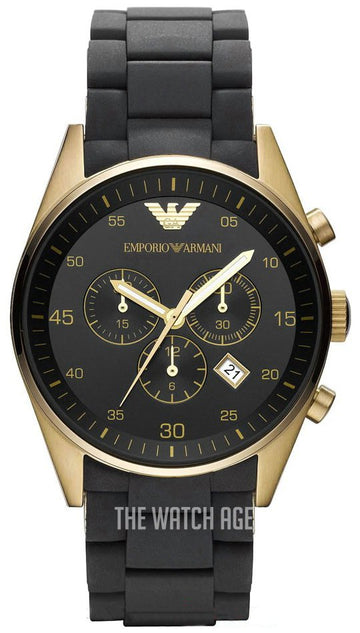  Shop Authentic Emporio Armani Sportivo Quartz Black Dial Black Steel Strap Watch For Men - AR8023 - Luxxuri