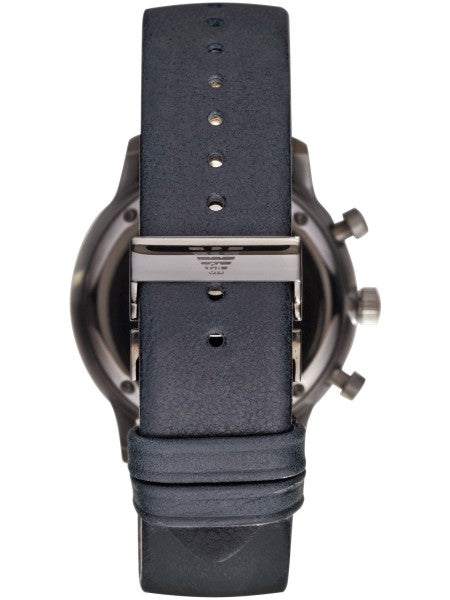  Shop Authentic Emporio Armani Classic Grey Dial Grey Leather Strap Watch For Men - AR0388 - Luxxuri