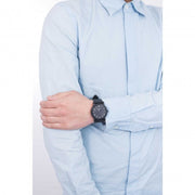  Shop Authentic Emporio Armani Luigi Quartz Black Dial Black Silicon Strap Watch For Men - AR11071 - Luxxuri