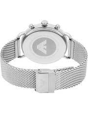  Shop Authentic Emporio Armani Chronograph Black Dial Silver Mesh Bracelet Watch For Men - AR11104 - Luxxuri