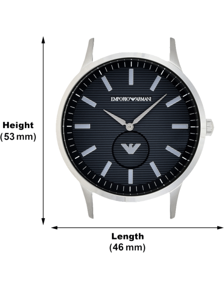  Shop Authentic Emporio Armani Renato Quartz Black Dial Silver Steel Strap  Watch For Men - AR11118 - Luxxuri