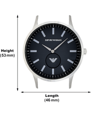 Shop Authentic Emporio Armani Renato Quartz Black Dial Silver Steel Strap  Watch For Men - AR11118 - Luxxuri