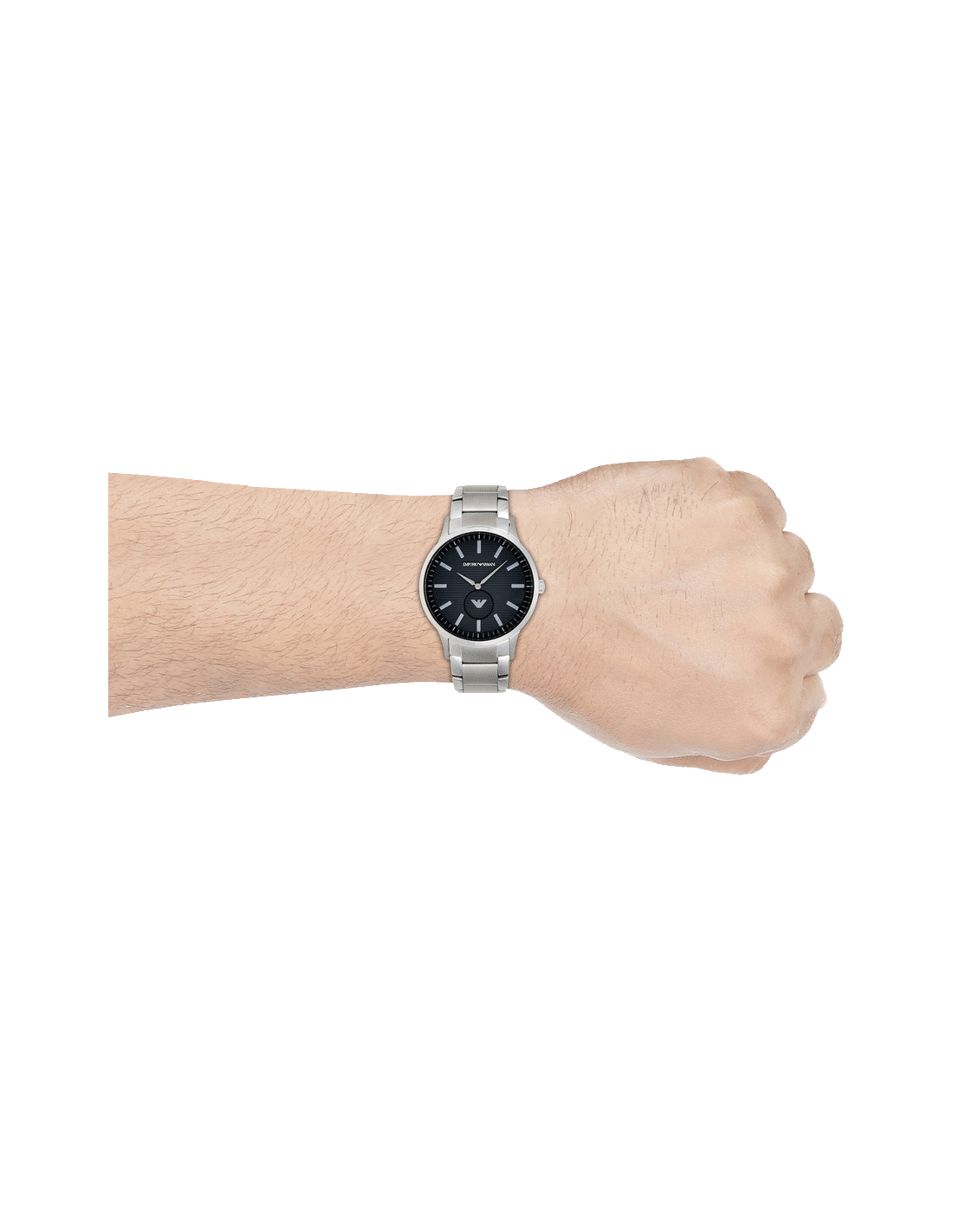  Shop Authentic Emporio Armani Renato Quartz Black Dial Silver Steel Strap  Watch For Men - AR11118 - Luxxuri