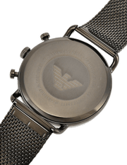  Shop Authentic Emporio Armani Aviator Brown Dial Grey Mesh Bracelet Watch For Men - AR11141 - Luxxuri