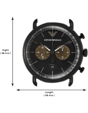  Shop Authentic Emporio Armani Aviator Black Dial Black Mesh Bracelet Watch For Men - AR11142 - Luxxuri