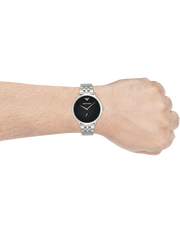  Shop Authentic Emporio Armani Classic Quartz Black Dial Silver Steel Strap Watch For Men - AR11161 - Luxxuri