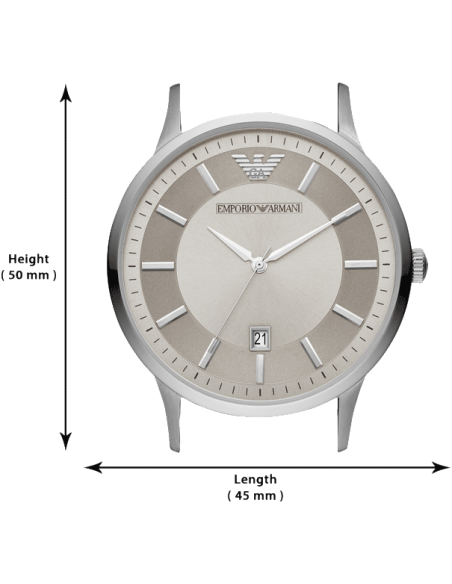  Shop Authentic Emporio Armani Renato Quartz Silver Dial Brown Leather Strap Watch For Men - AR11185 - Luxxuri