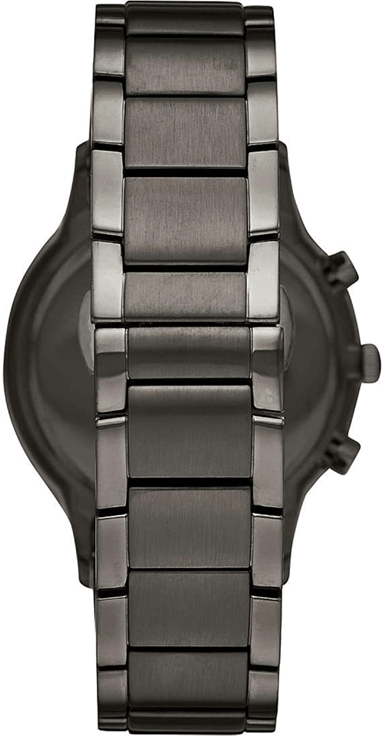  Shop Authentic Emporio Armani Renato Chronograph Blue Dial Grey Steel Strap Watch For Men - A11215 - Luxxuri