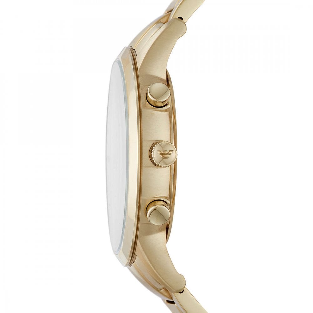  Shop Authentic Emporio Armani Renato Chronograph White Dial Gold Steel Strap Watch For Men - AR11332 - Luxxuri