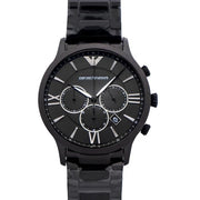  Shop Authentic Emporio Armani Giovanni Chronograph Black Dial Black Steel Strap Watch For Men - AR11349 - Luxxuri