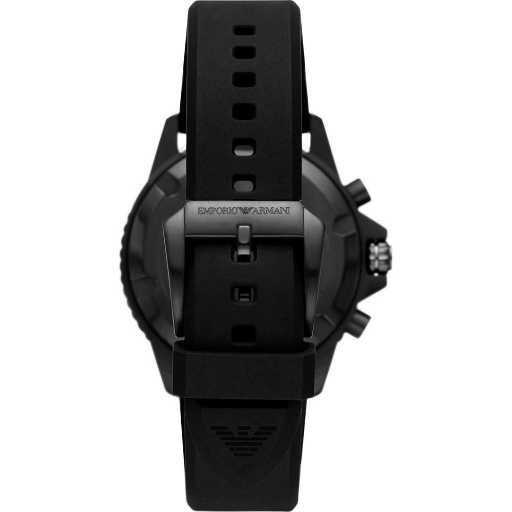  Shop Authentic Emporio Armani Luigi Analog Black Dial Black Leather Strap Watch For Men - AR11450 - Luxxuri