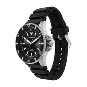 Emporio Armani World Explorer Solar Black Dial Black Silicone Strap Watch for Men - AR11788