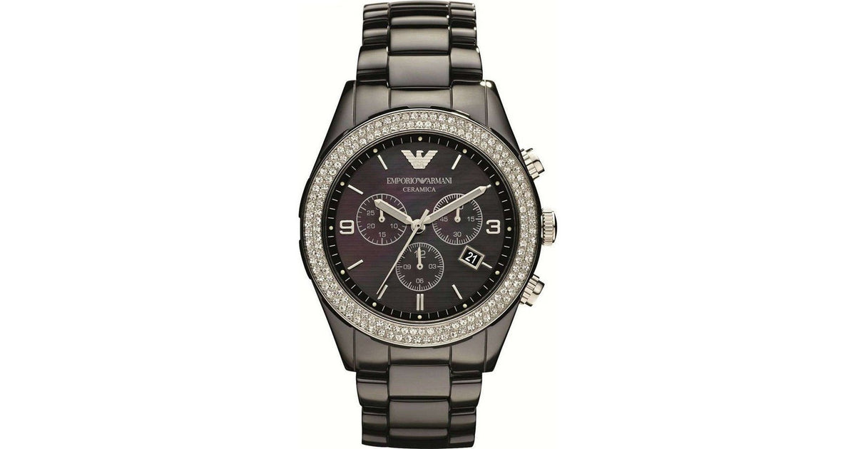  Shop Authentic Emporio Armani Ceramica Black Dial Black Ceramic Strap Watch For Men - AR1455 - Luxxuri