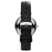  Shop Authentic Emporio Armani Retro Analog Quartz Silver Dial Black Leather Strap Watch For Men - AR1674 - Luxxuri