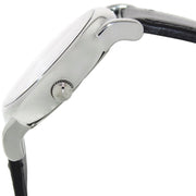  Shop Authentic Emporio Armani Retro Analog Quartz Silver Dial Black Leather Strap Watch For Men - AR1674 - Luxxuri
