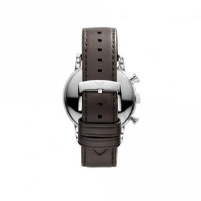  Shop Authentic Emporio Armani Classic Chronograph Brown Dial Brown Leather Strap Watch For Men - AR1734 - Luxxuri