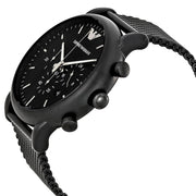  Shop Authentic Emporio Armani Sport Chronograph Black Dial Black Mesh Bracelet Watch For Men - AR1968 - Luxxuri