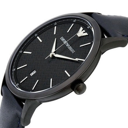  Shop Authentic Emporio Armani Renato Blue Dial Blue Leather Strap Watch For Men - AR2479 - Luxxuri