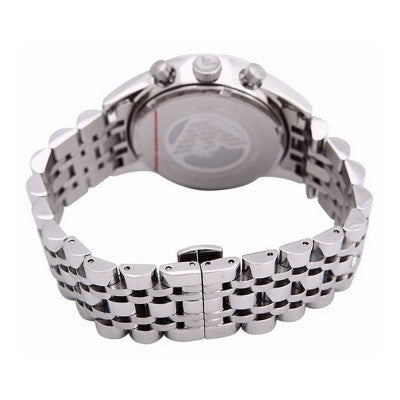  Shop Authentic Emporio Armani Sportivo Chronograph Black Dial Silver Steel Strap Watch For Men - AR5984 - Luxxuri
