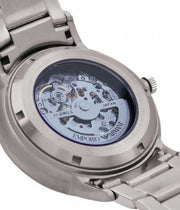  Shop Authentic Emporio Armani Renato Automatic Blue Dial Silver Steel Strap Watch For Men - AR60037 - Luxxuri