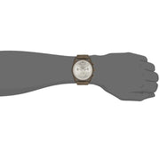  Shop Authentic Emporio Armani Sportivo Chronograph Silver Dial Brown Leather Strap Watch For Men - AR6076 - Luxxuri