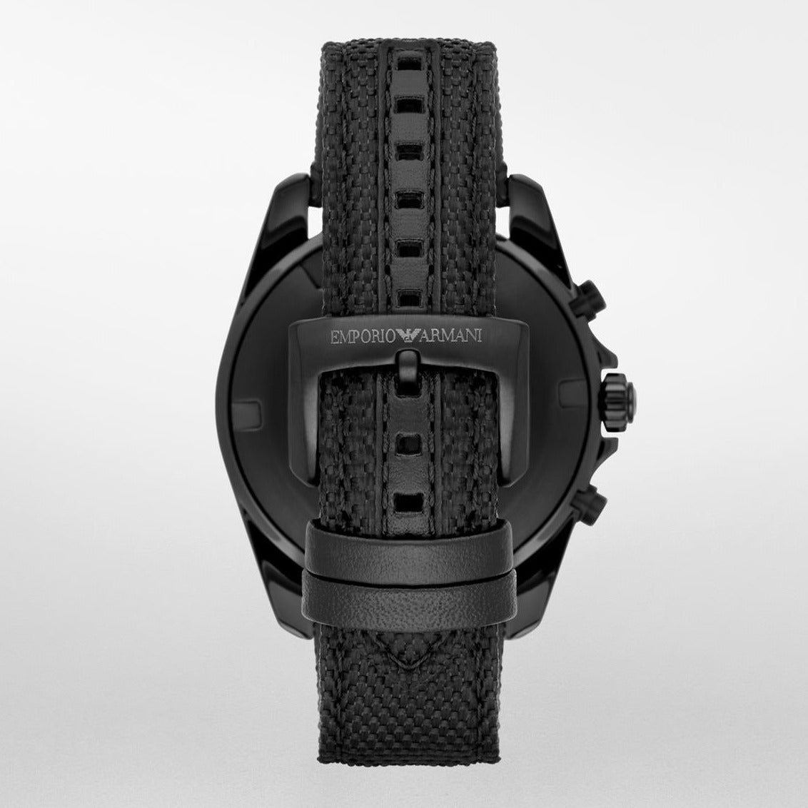  Shop Authentic Emporio Armani Sigma Chronograph Black Dial Black Leather Strap Watch For Men - AR6131 - Luxxuri