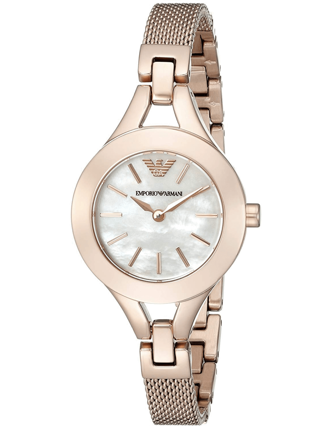  Shop Authentic Emporio Armani Chiara Analog White Dial Rose Gold Steel Strap Watch For Women - AR7329 - Luxxuri