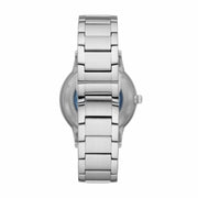  Shop Authentic Emporio Armani Renato Automatic Blue Dial Silver Steel Strap Watch For Men - AR60037 - Luxxuri