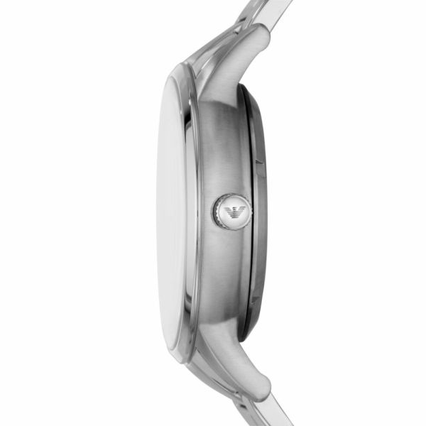  Shop Authentic Emporio Armani Renato Automatic Blue Dial Silver Steel Strap Watch For Men - AR60037 - Luxxuri