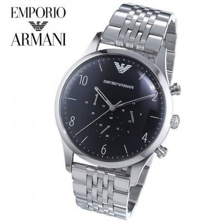  Shop Authentic Emporio Armani Beta Chronograph Black Dial Steel Strap Watch For Men - AR1863 - Luxxuri