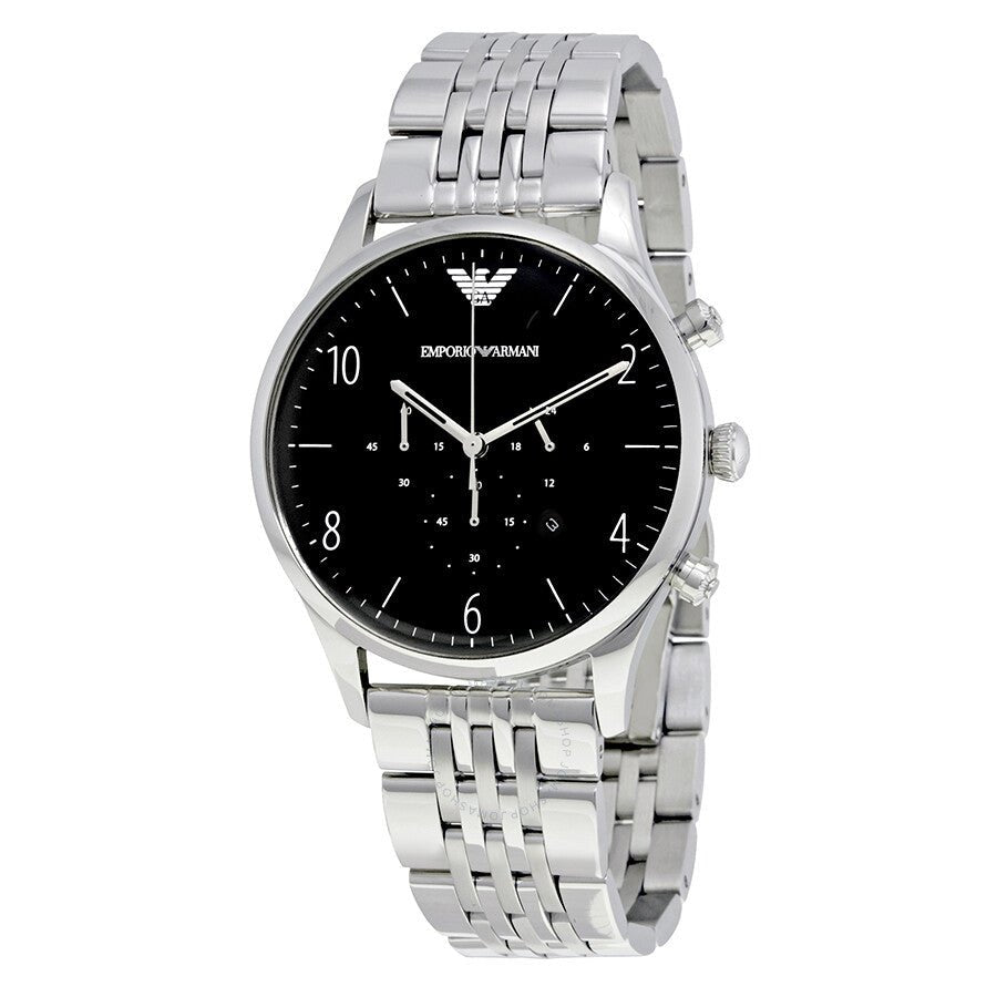  Shop Authentic Emporio Armani Beta Chronograph Black Dial Steel Strap Watch For Men - AR1863 - Luxxuri